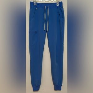 COPY - Figs Zamora jogger scrub pants. Ceil blue. Size small tall